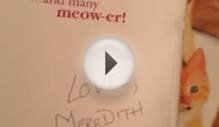 Taylor Swift cat Birthday card from her mum Meredith