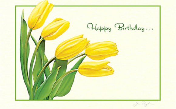 Special Visual Card Tulips