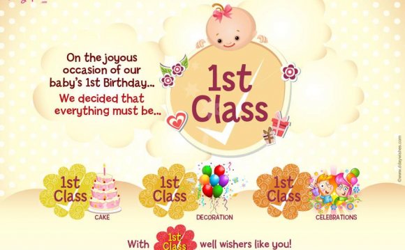 First birthday greeting cards