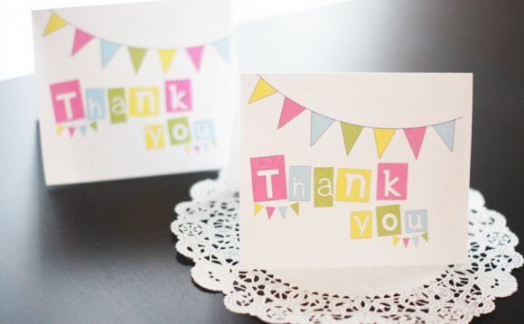 Free printable thank you cards