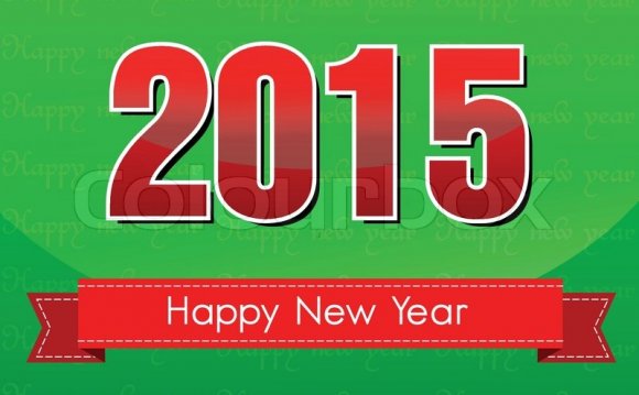 Happy new year 2015 creative
