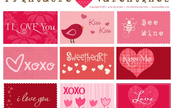 Free printable valentines
