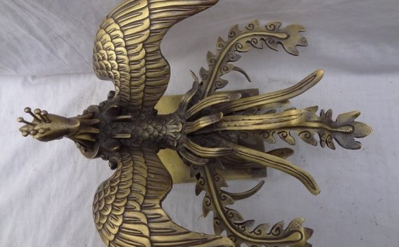 Chinese Bronze FengShui Bird