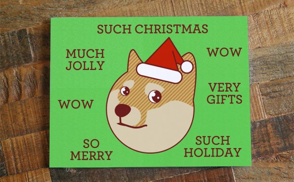 Funny Christmas Card, Doge