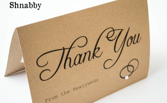 Rustic Wedding Thank You cards