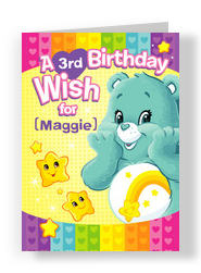 Care Bears - Birthday Wish 5x7 Folded Card