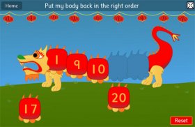 Chinese Dragon Game - Ordering and Sequencing Numbers