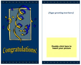 Congratulations Greeting Card Template