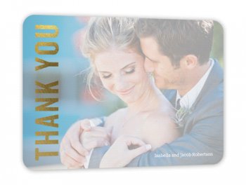 foil stamped thank you cards