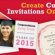 Create Custom invitations