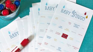 Free Printable Baby Shower Games: Baby Gift Bingo #Hallmark #HallmarkIdeas