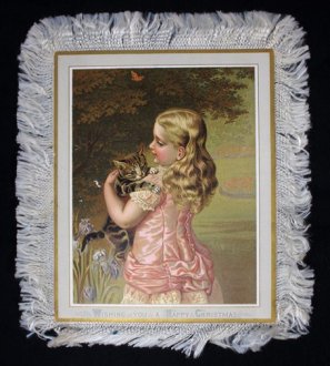 Fringed High Victorian card
