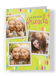 Glad We're Friends 5x7 Folded Card