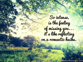 Haiku missing you message for him husband wife