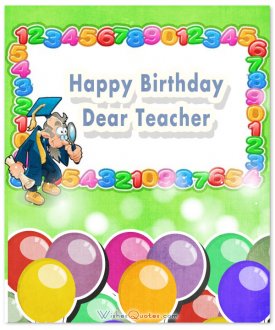 Happy Birthday Dear Teacher