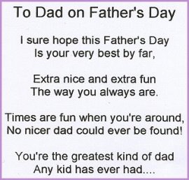 Happy Father’s Day poem
