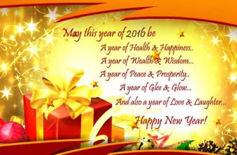 happy new year 2016 card