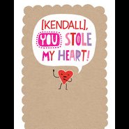 Heart Burglar 5x7 Folded Card