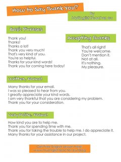 How to say thank you ideas