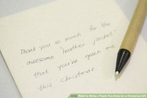 Image titled Write a Thank You Note for a Christmas Gift Step 2