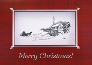 Joni's White Christmas Christmas Card