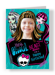 Monster High - Beast Wishes 5x7 Folded Card