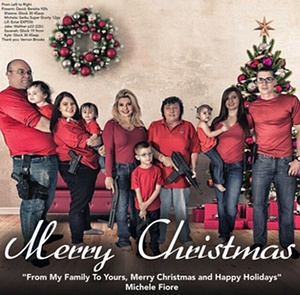 Nevada politician Michelle Fiore's Christmas card.