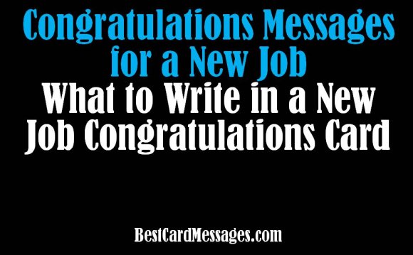 New job greeting card messages