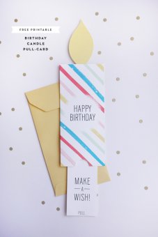 Printable Birthday Pull-Card | Oh Happy Day!