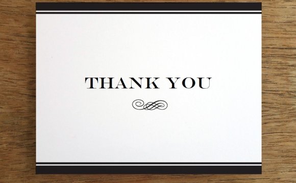 Free Thank you Cards via email