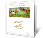 Thanksgiving Blessings greeting card
