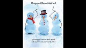The front of the designated driver gift card created by the Michigan State Police.
