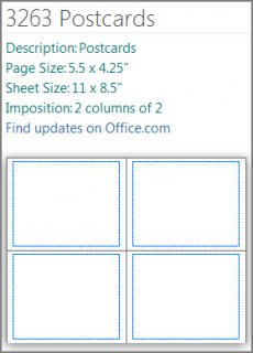 The template description, on the right hand side, will tell you how the template will print on 8.5 x 11 inch paper.