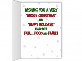 Christmas cards Size