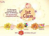 First Birthday Greeting cards
