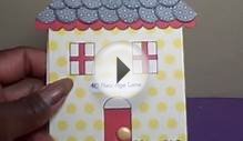 40 New Age Lane House Shaped Birthday Card - The Cutting