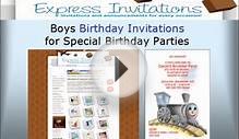 Boy Birthday Invitations at Http://.express-invitations.com