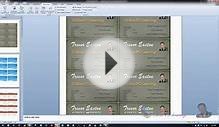 Business Card - Make Business Cards - PowerPoint 2010