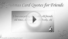 Christmas Card Quotes for Friends