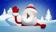 Christmas Santa Claus Salutation, Animated Greeting Card