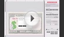 Create Your Own Dollar Bill Drop Cards and Business Cards