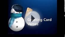 Greeting Card Verses