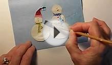 How to make a cute snowman greeting card with old gift