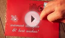 New Year Christmas Holiday Greeting Cards real hand