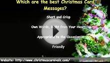 Nice Christmas Card Messages for You