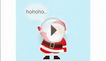 short animation greeting card MERRY CHRISTMAS AND HAPPY
