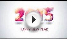 Super animation greeting card from 2014 to 2015 Happy New Year