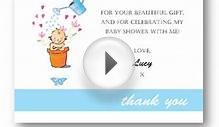 Thank You Letter for Baby Shower