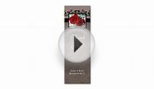 Wedding Thank You Card Bookmark Favor Red Roses Double