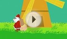 Windmill santa christmas ecard type greeting, - comedy short
